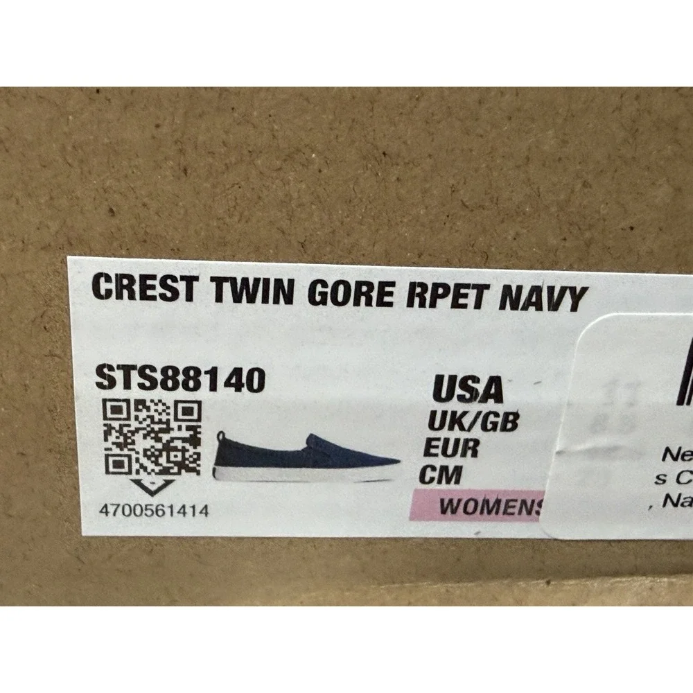 Sperry Women Creat Twin Gore Boat Shoe Navy Size 11